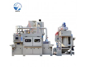 輸送式自動噴砂機(jī)+濕式集塵機(jī) 